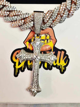 Load image into Gallery viewer, 19MM BUTTON CROSS PENDANT