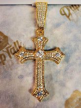 Load image into Gallery viewer, 19MM BUTTON CROSS PENDANT