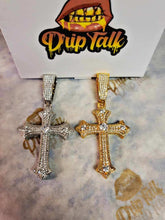 Load image into Gallery viewer, 19MM BUTTON CROSS PENDANT