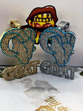 Load image into Gallery viewer, BLUE ENAMEL GOAT PENDANT