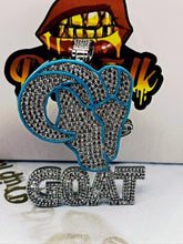 Load image into Gallery viewer, BLUE ENAMEL GOAT PENDANT