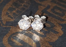 Load image into Gallery viewer, 6.5 MM VVS D MOISSANITE EARRINGS
