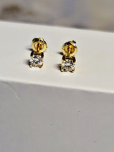 Load image into Gallery viewer, 4MM VVS D MOISSANITE EARRINGS
